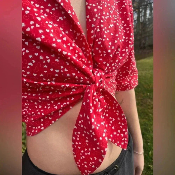 Vintage 1980 ‘s one of the kind handmade knot crop top - Picture 2 of 7